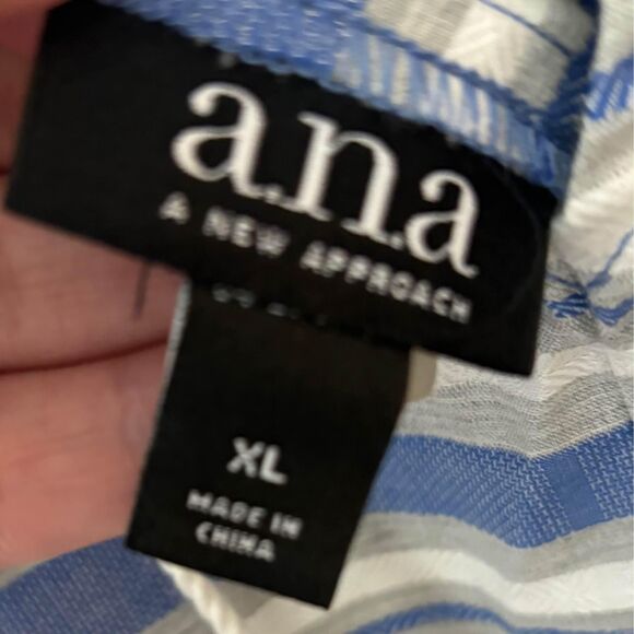 ANA blue white striped romper size XL new with tags - Picture 4 of 6
